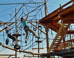 Hochseilgarten, Kletterpark - richtig Klettern lernen